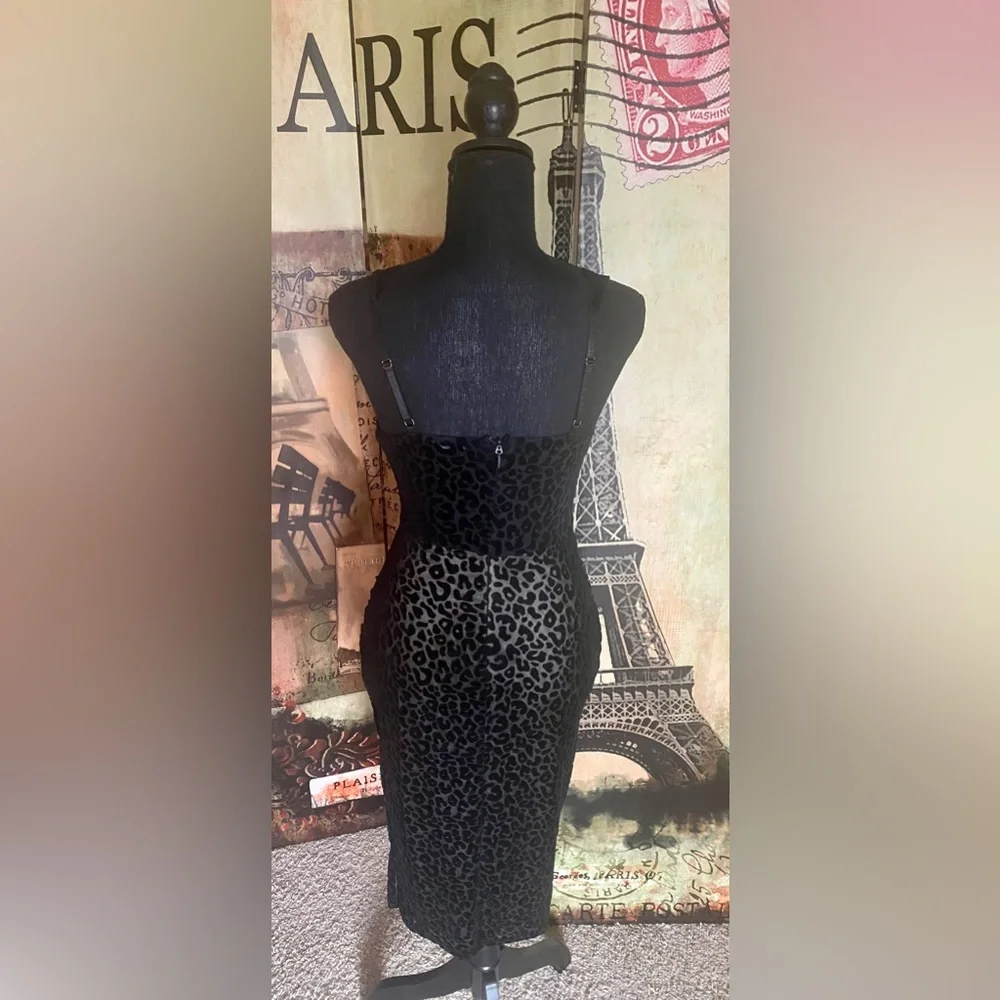 Fashions Nova black, and nude mesh dress-Size Small (NWOT) - Picture 6 of 8